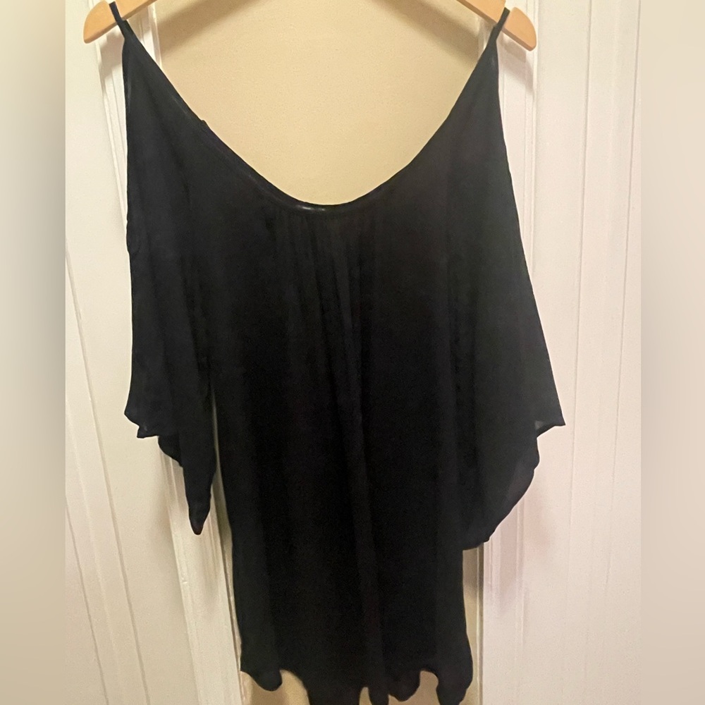 Black swimsuit coverup. Size M.